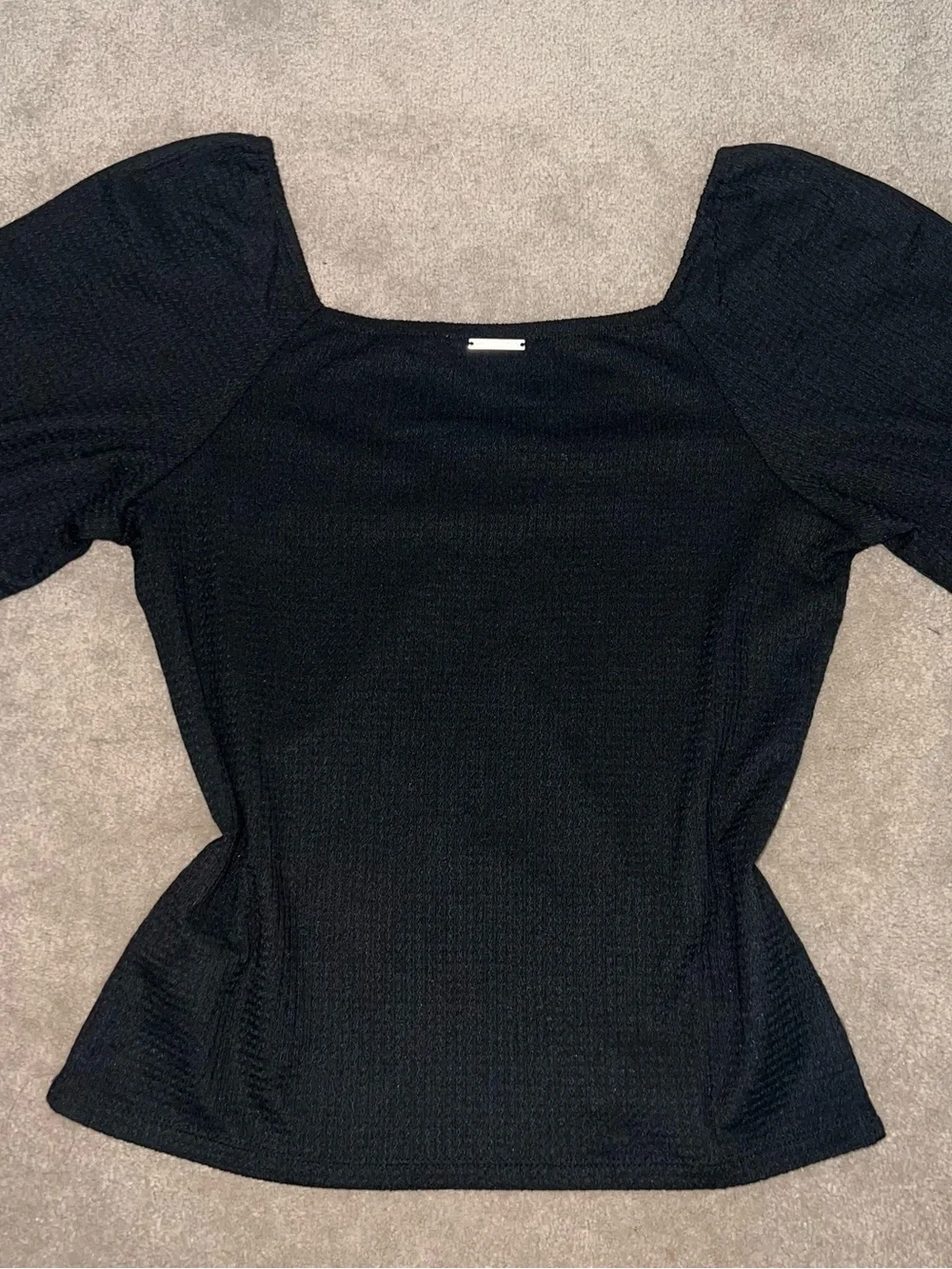 Michael Kors Black Ruched Long Sleeve Top S